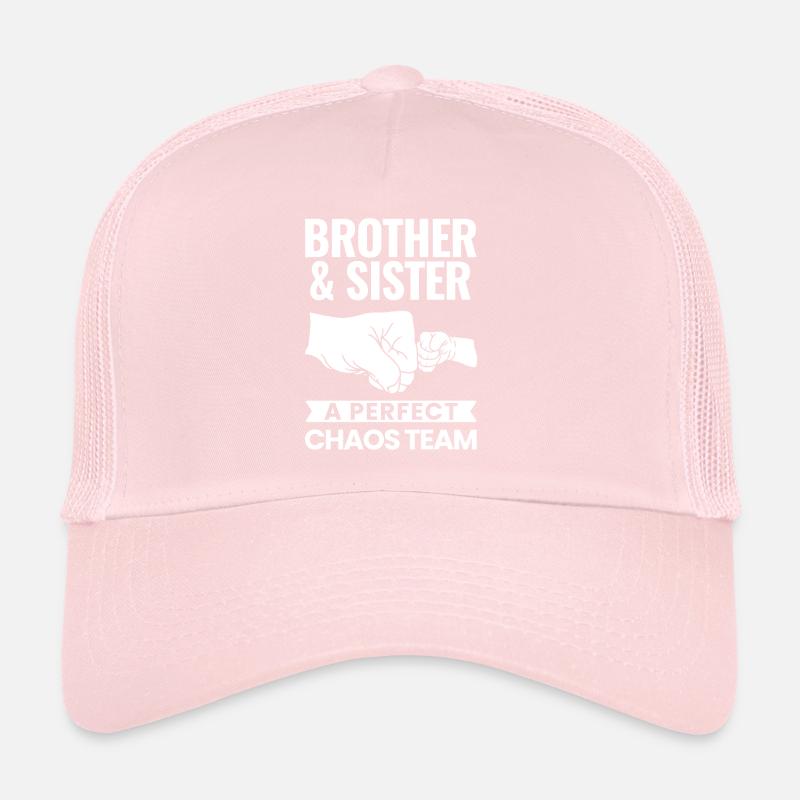 Cadeau frère et soeur Casquette trucker 