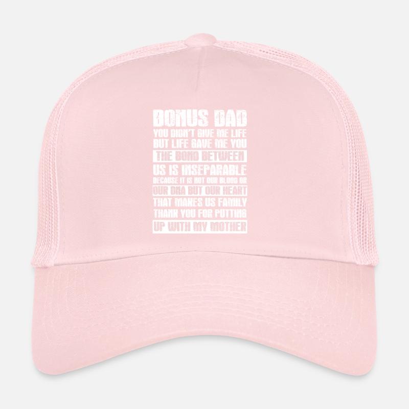 Bonus dad stepfather gift Trucker Cap