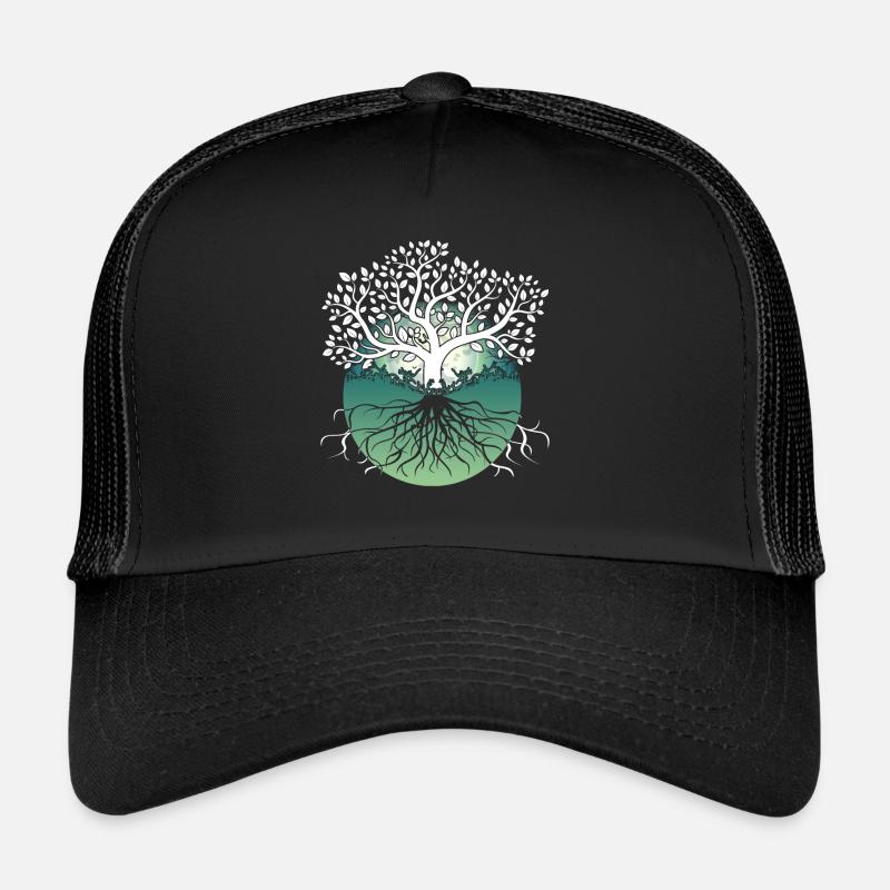 Yggdrasil Vikings Arbre de vie Casquette trucker 
