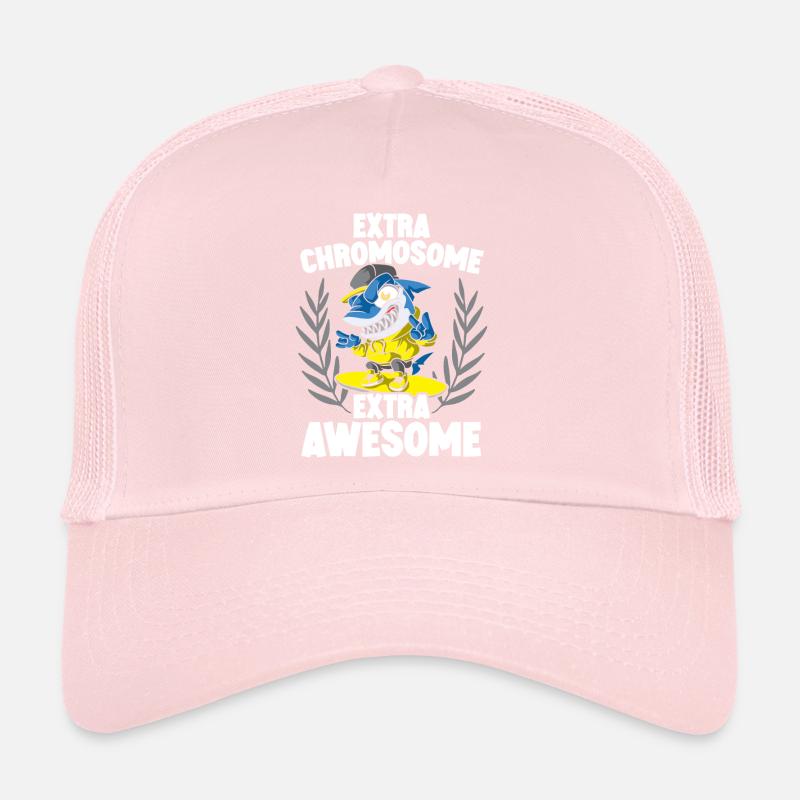 Syndrome extra chromosome Extra Awesomes Down Casquette trucker 