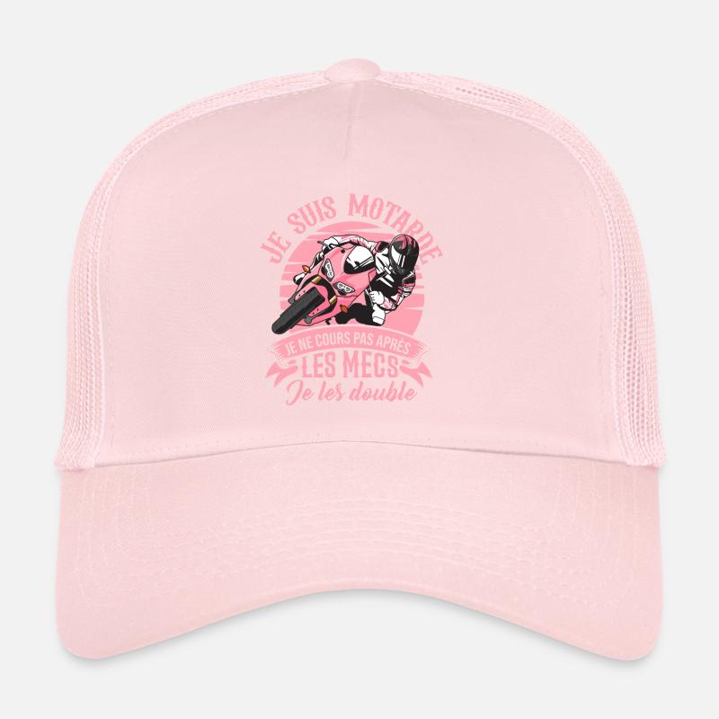 Motarde Je Cours Pas Après Les Mecs Je Les Double Casquette trucker 