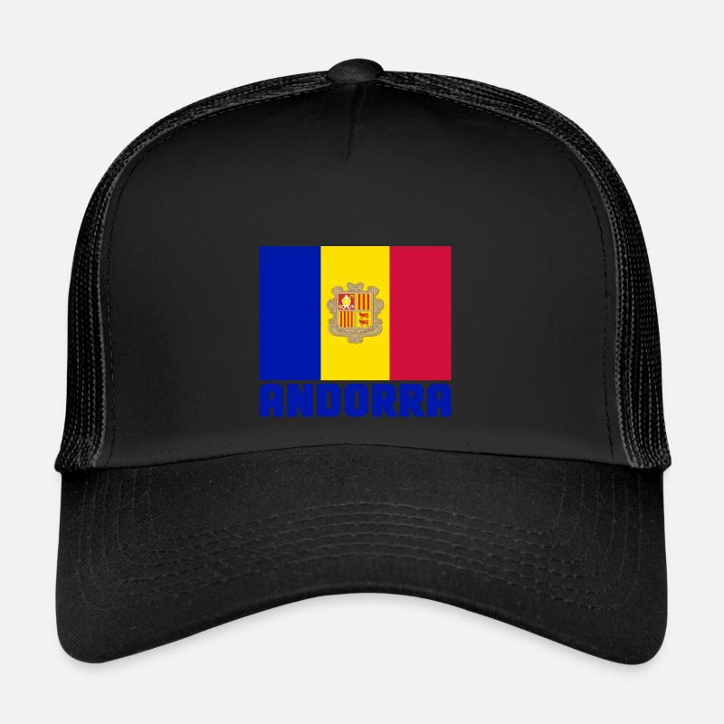 Andorre - Casquette trucker  - noir/noir
