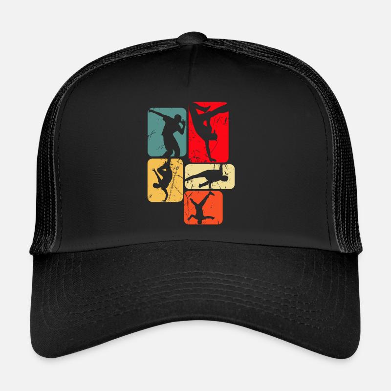 Breakdance Breakdancer Breakdancing - Casquette trucker  - noir/noir