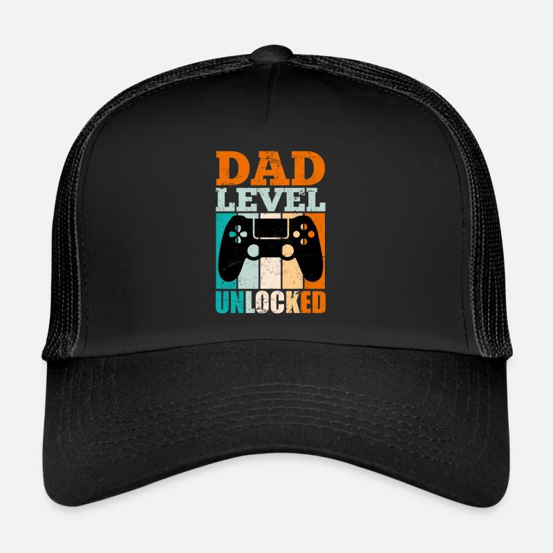 Werdender Papa 2022 Vater - Trucker Cap - Schwarz/Schwarz