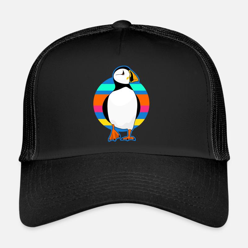 Puffin rétro perroquet Casquette trucker 