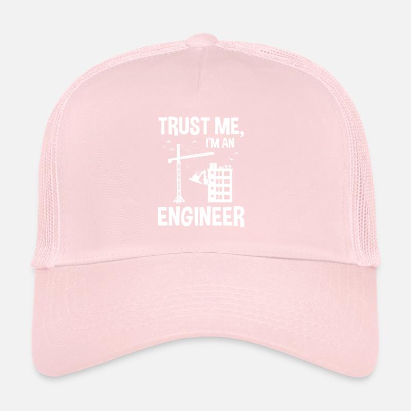 Trust Me I'm An Engineer Ingenieur Kran Bagger Trucker Cap