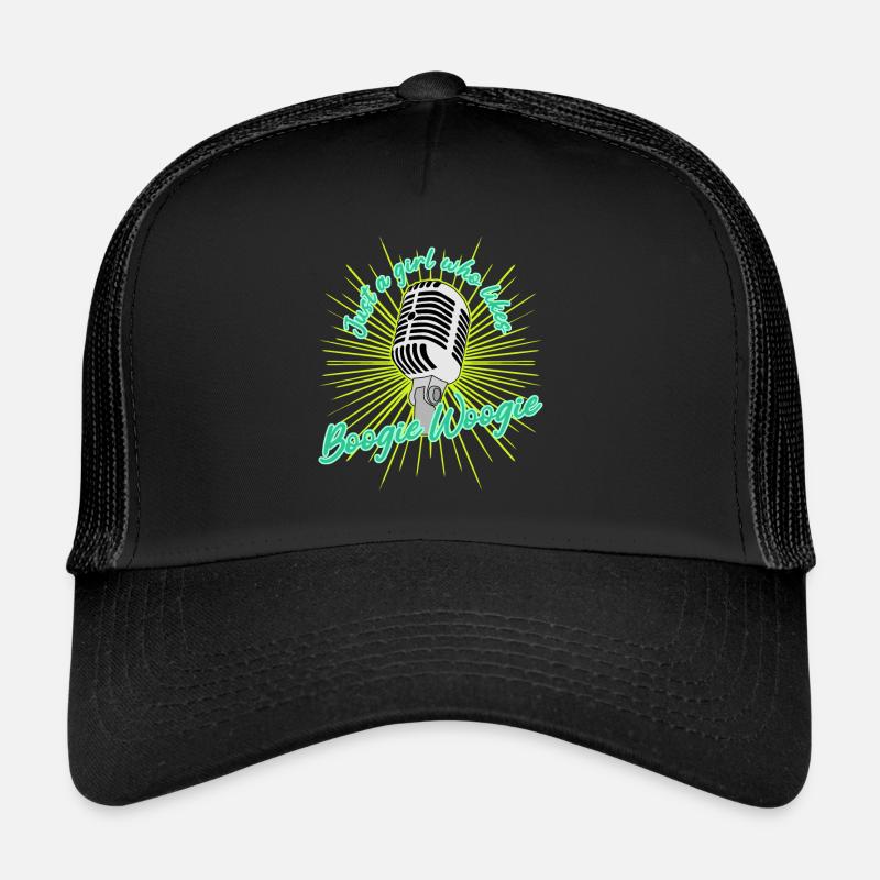 Boogie Woogie Swing Party - Trucker Cap - Schwarz/Schwarz