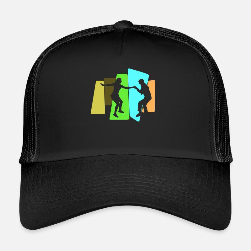 Boogie Woogie Swing Danse rétro - Casquette trucker  - noir/noir