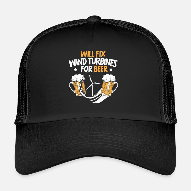 Réparera les éoliennes pour un technicien d’éoliennes à bière Casquette trucker 