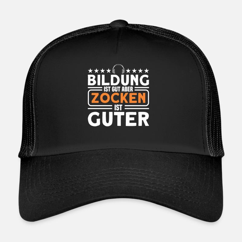 Zocker Gamer Zocken Geschenk Trucker Cap