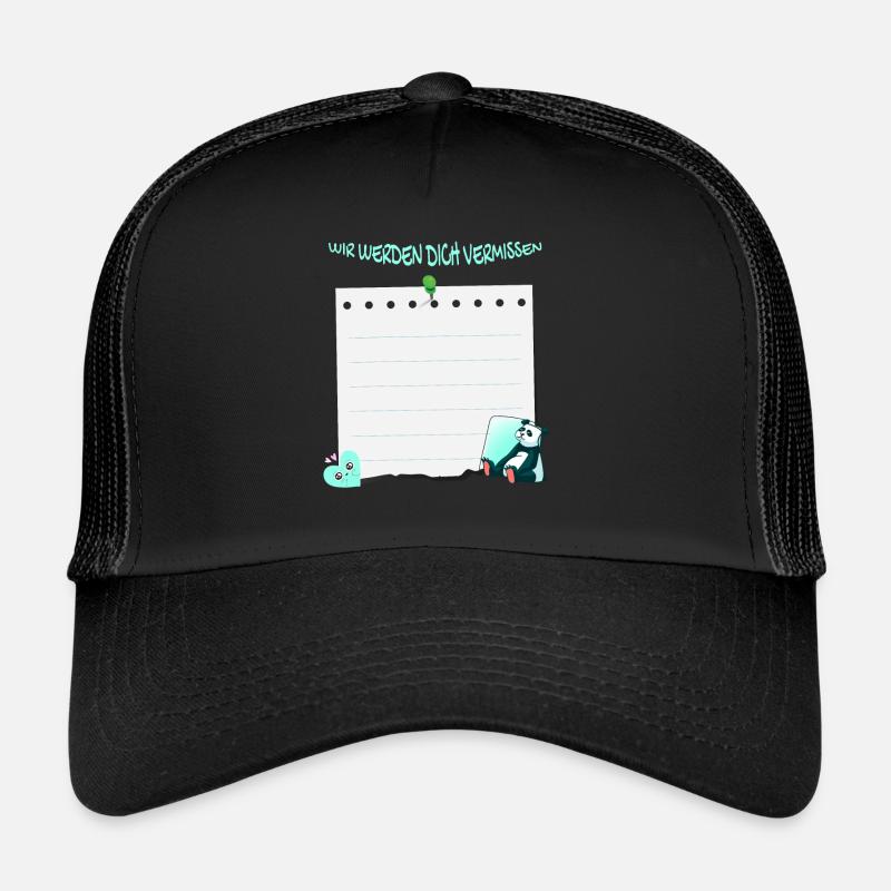Wir Werden Dich Vermissen - Abschied Unterschrift Trucker Cap