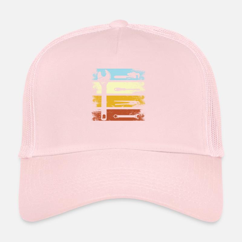 Outils de menuisiers vintage bricolage Casquette trucker 