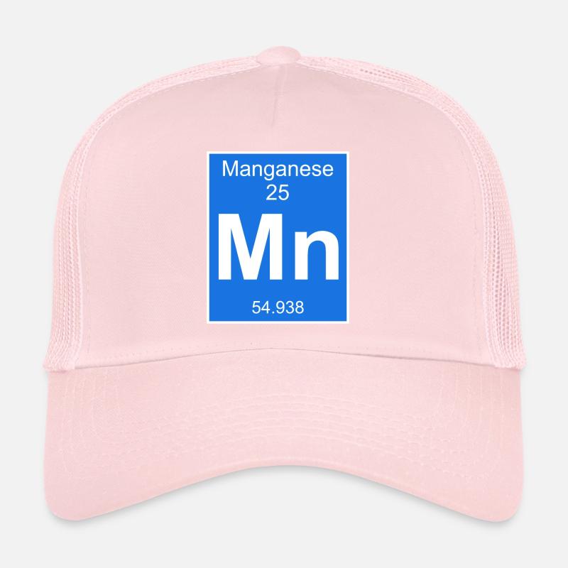 Tableau périodique des éléments chimiques du manganèse Casquette trucker 