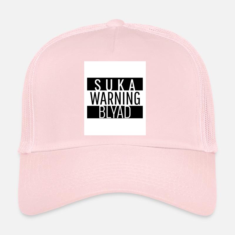 Warning Suka Blyad Design Trucker Cap