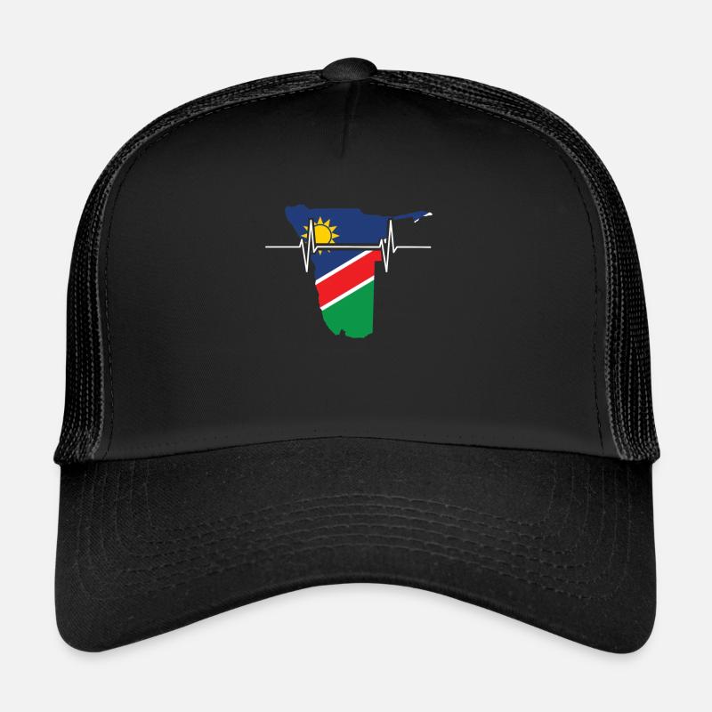 Namibia Herzschlag Flagge Vintage Namibia Trucker Cap
