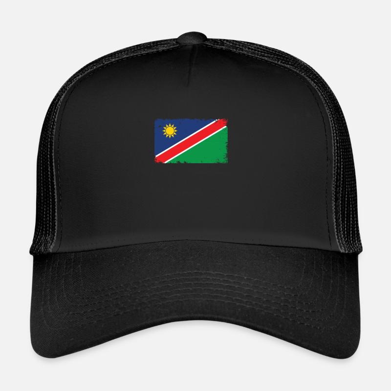 Namibia Herzschlag Flagge Vintage Namibia Trucker Cap
