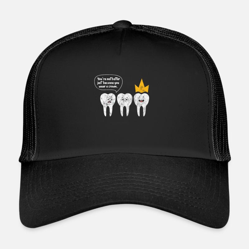 Zahnarzt - Trucker Cap - Schwarz/Schwarz