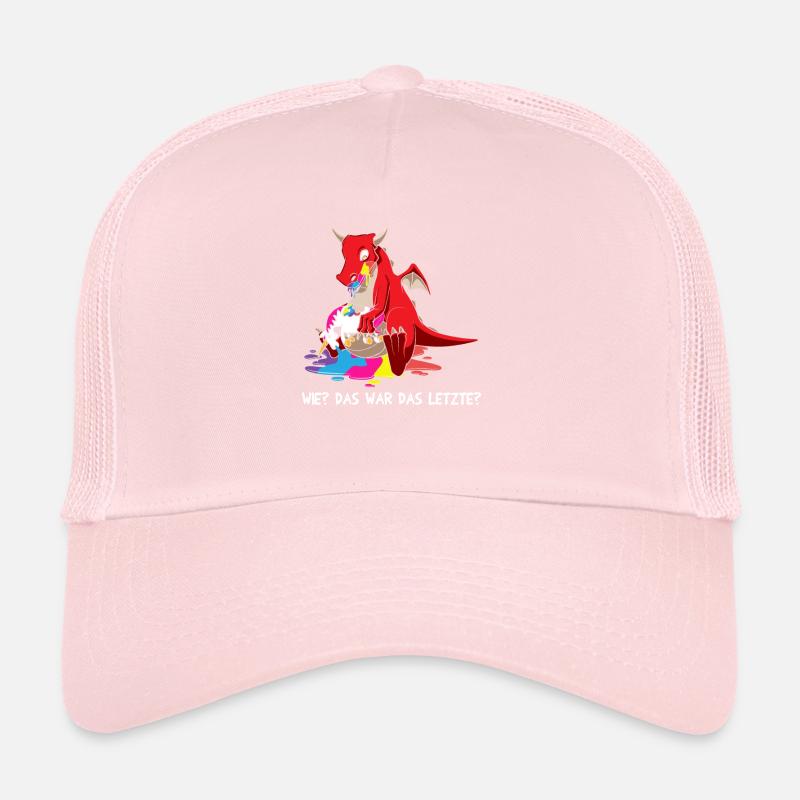Dragons comme le dernier dragon mange la licorne Casquette trucker 