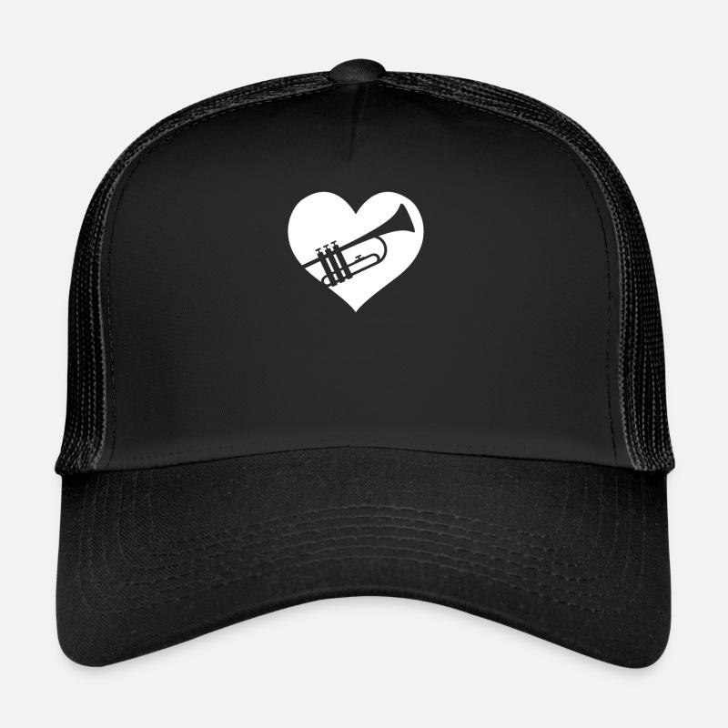 Trompete Trompeter - Trucker Cap - Schwarz/Schwarz
