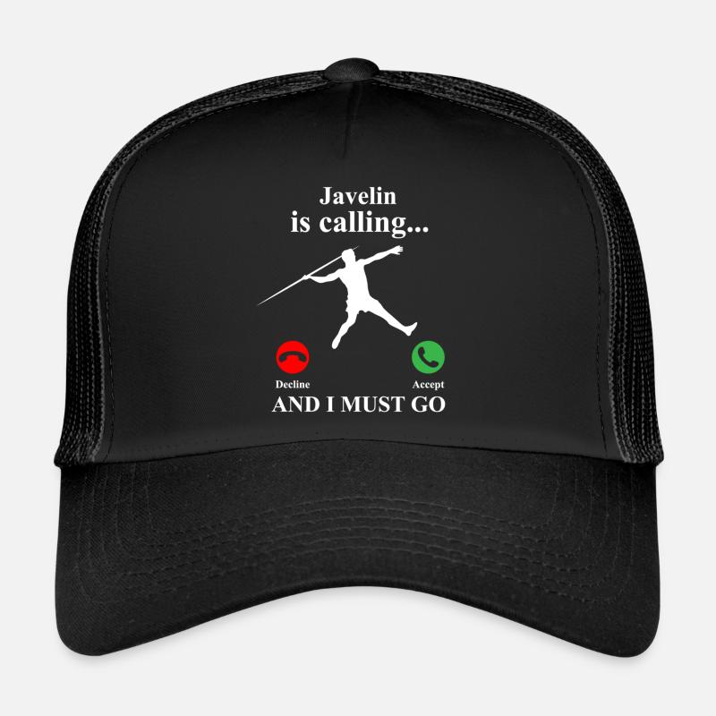 Lancer de lance athlète athlétisme Casquette trucker 