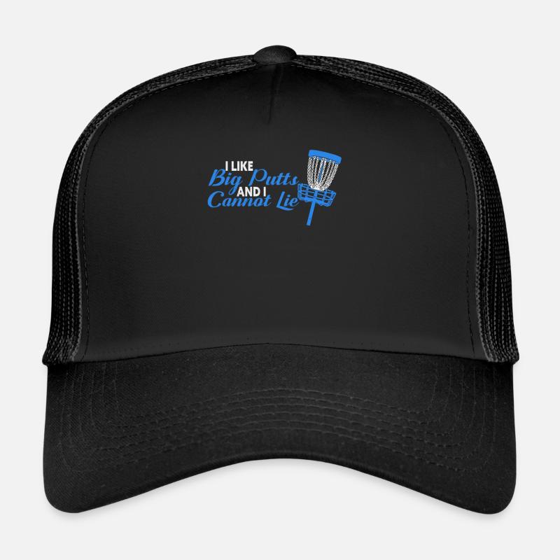 Disc Golf Sport Frisbee Spieler Flying Disc - Trucker Cap - Schwarz/Schwarz