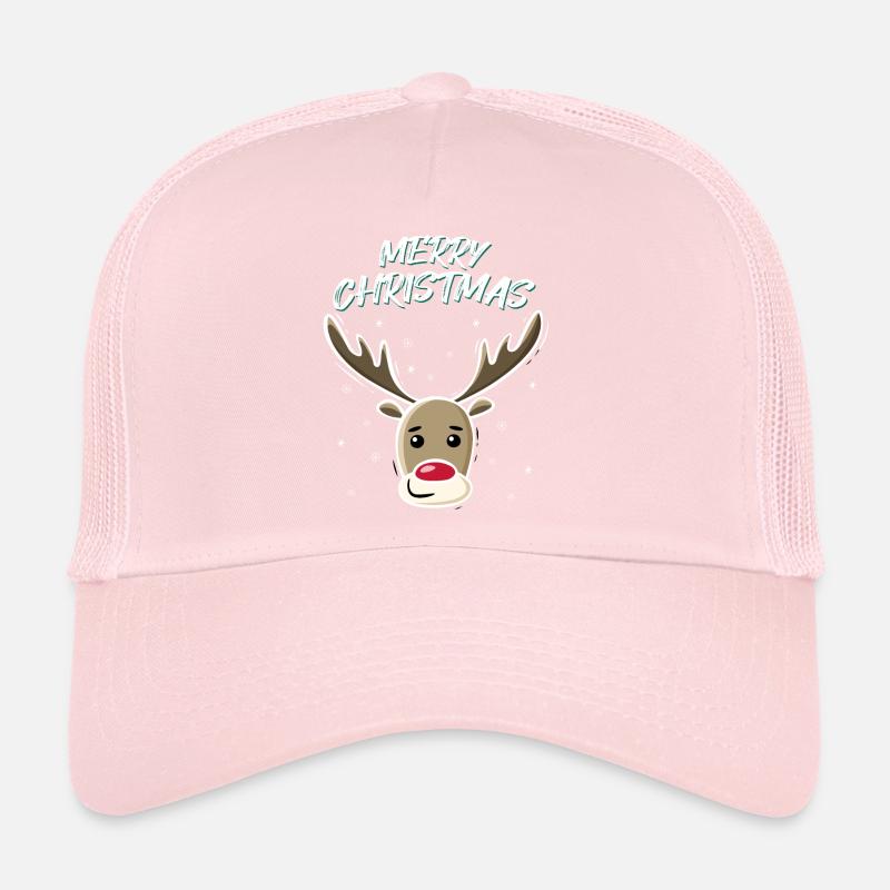 Christmas Deer Reindeer Christmas Gift Idea Trucker Cap