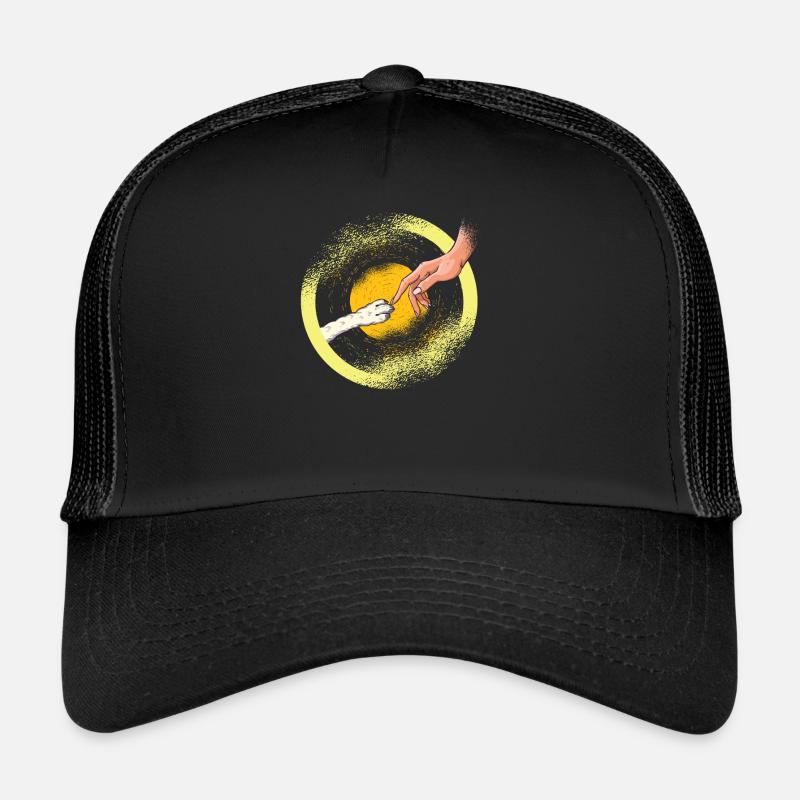 Hund Hundehalter Katzen oder Hundliebhaber Hunde - Trucker Cap - Schwarz/Schwarz