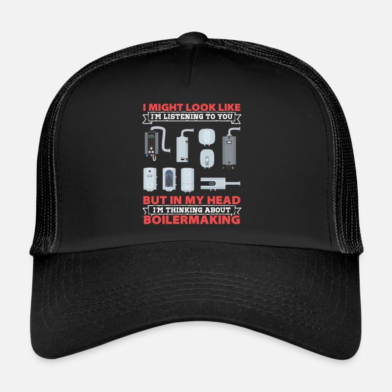 Gewerkschaft Fabrication Boilermaker Worker Boiler - Trucker Cap - Schwarz/Schwarz