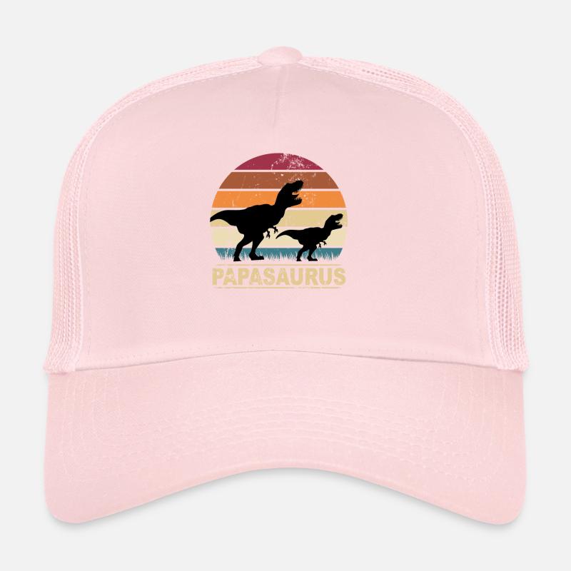 Papasaurus Dinosaur Papa Saurus Families Dino Trucker Cap