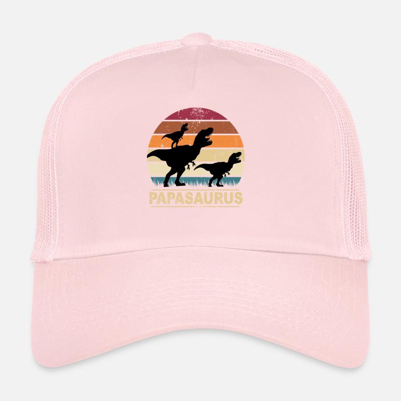 Papa Saurus Dino Jumeaux Papasaurus dinosaures Casquette trucker 