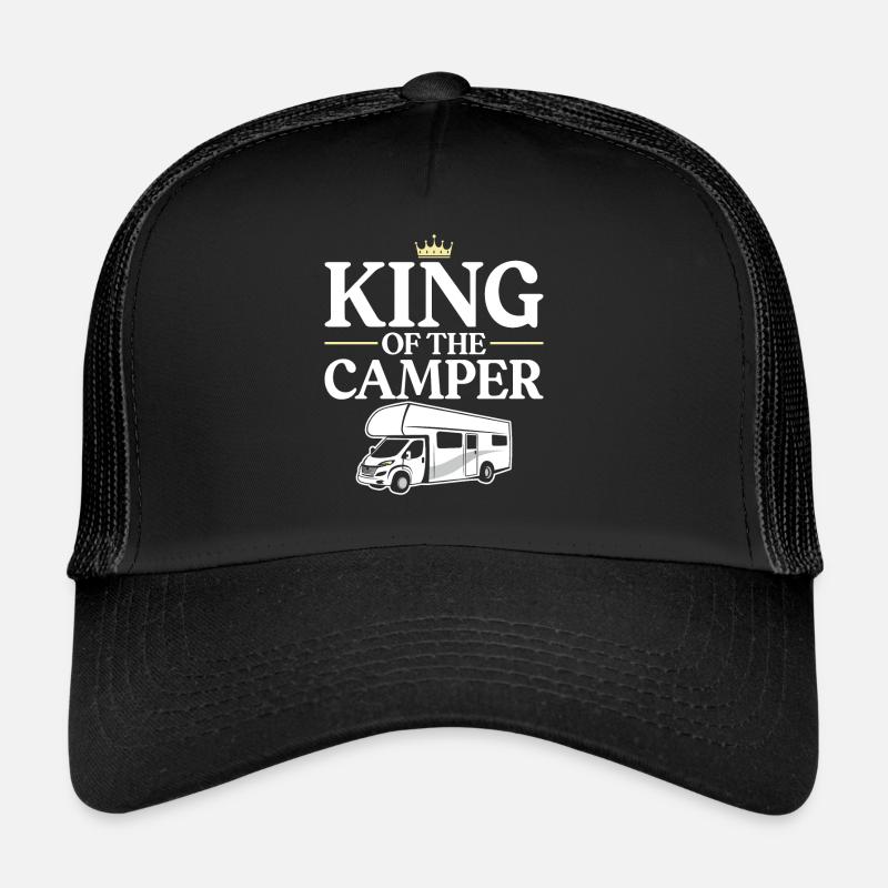 Camping Motorhome Campervan King Casquette trucker 