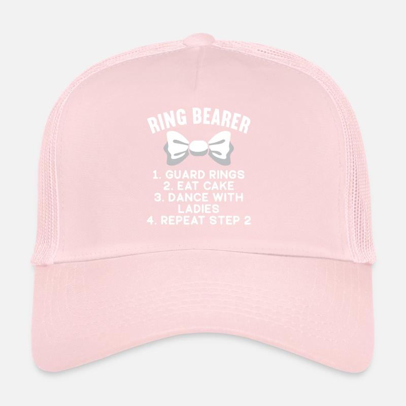 Ringbearer Steps Page Boy Wedding Party Cotillion Casquette trucker 