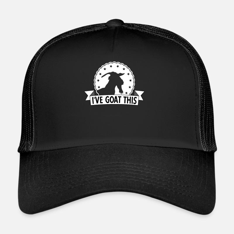 Chèvre Drôle chèvre Phrase Jeu de mots Goat This Casquette trucker 
