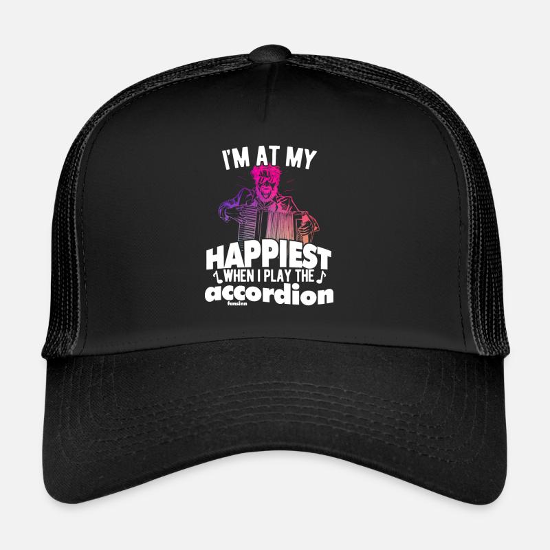 Accordion makes me happy Trucker Cap