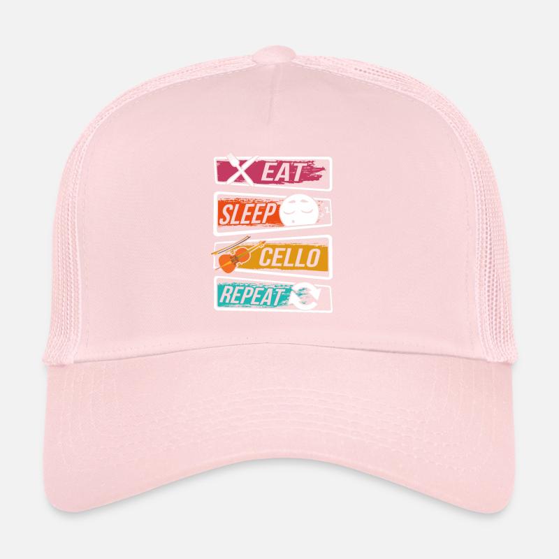 Cello - Eat Sleep Cello Repeat Casquette trucker
