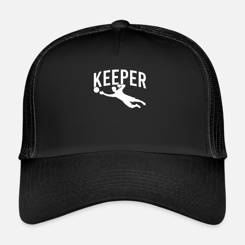 Fußball Torwart Keeper - Trucker Cap - Schwarz/Schwarz