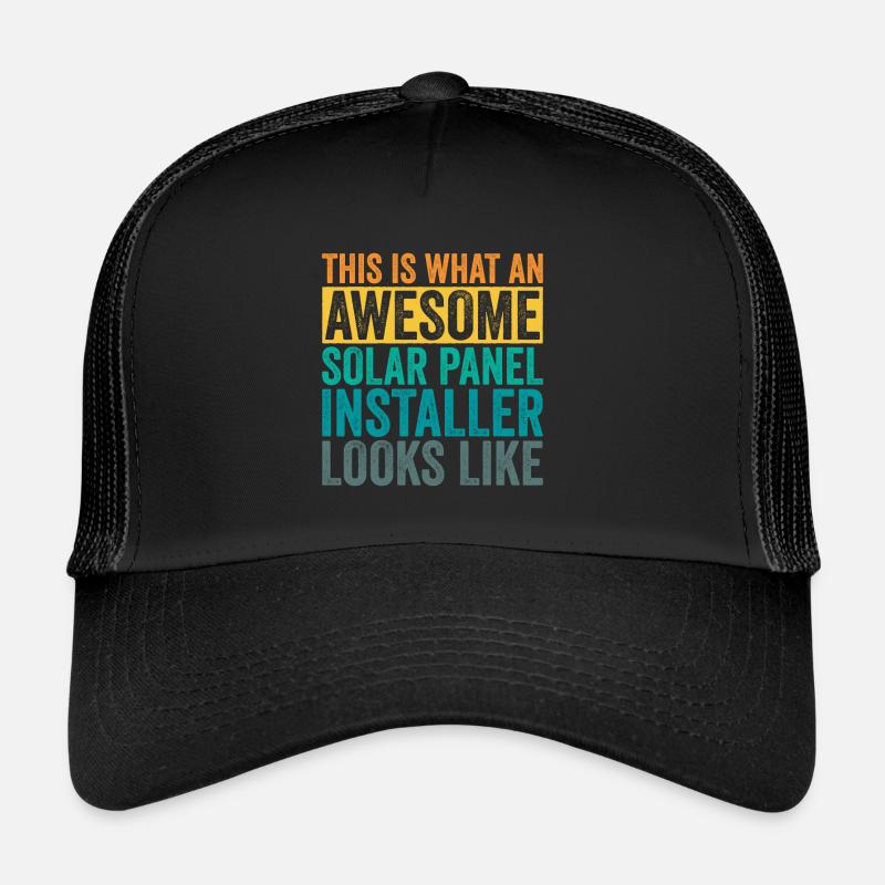 Installateur de panneaux solaires Casquette trucker 