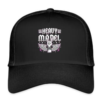 Heavy Girl Rocker Bride Heavy Metal Rocker Women - Trucker Cap - black/black - Front