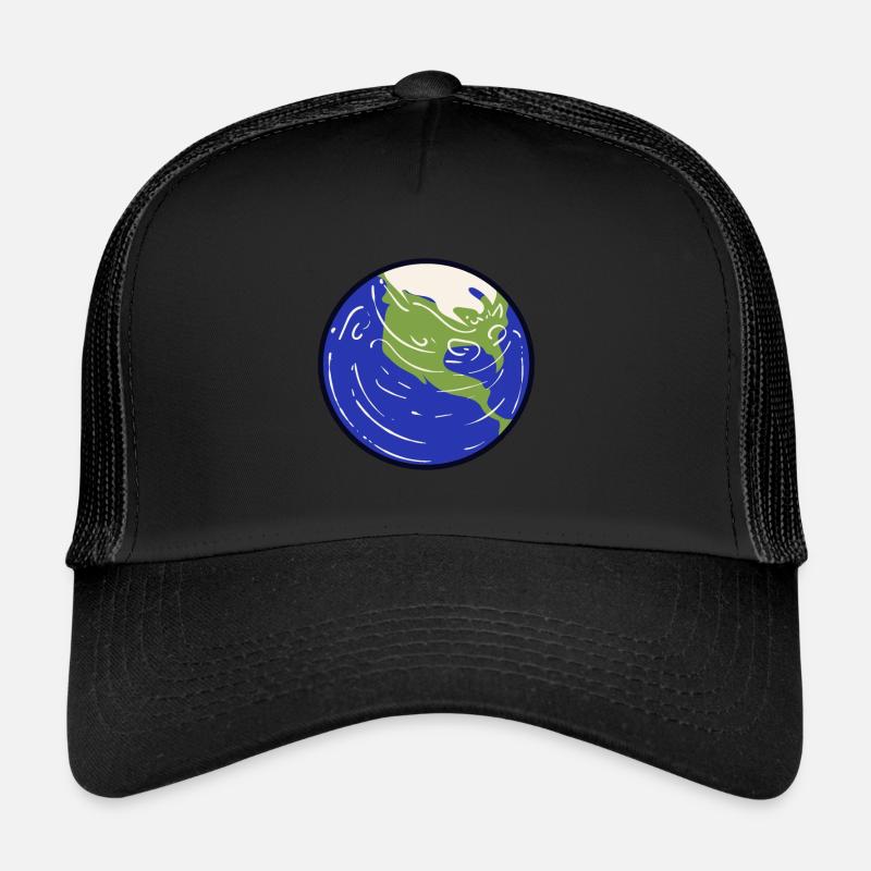Solar System Planet Earth Trucker Cap