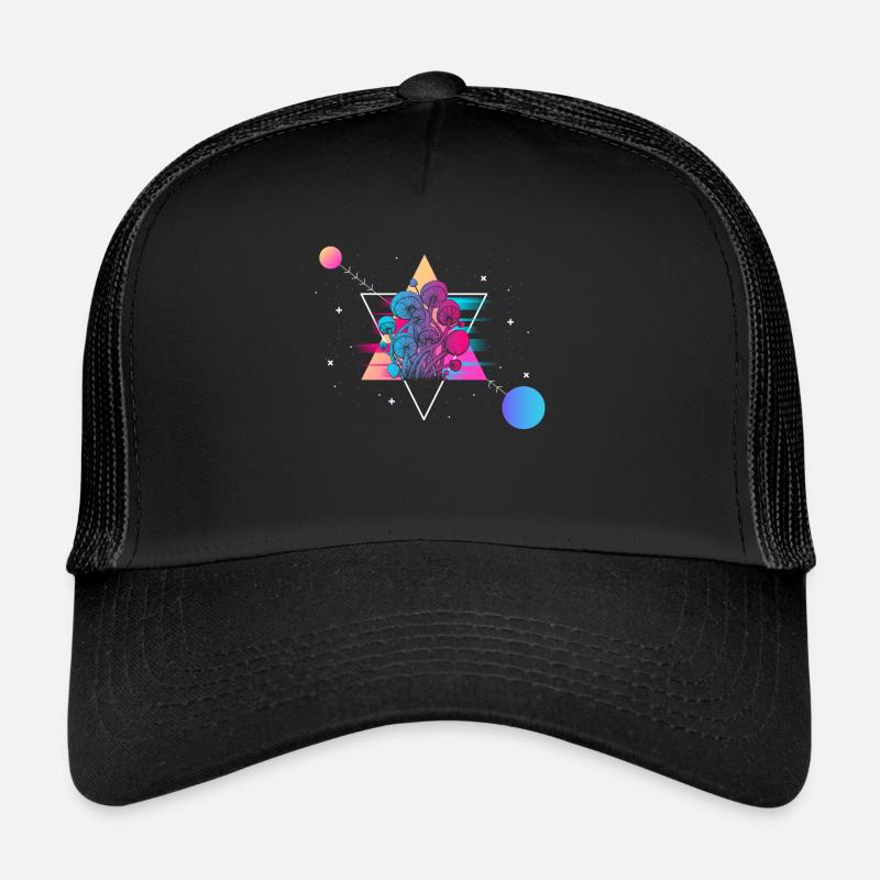 Champignon Vaporwave Casquette trucker 