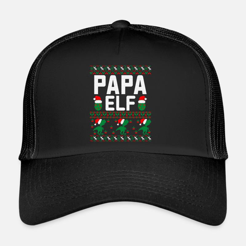 papa elfe vilain pull de Noël Casquette trucker 