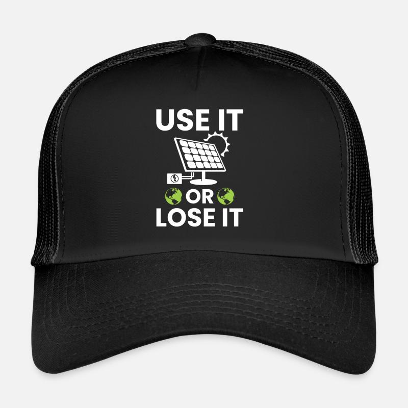 USE IT OR LOOSE IT - Trucker Cap - Schwarz/Schwarz