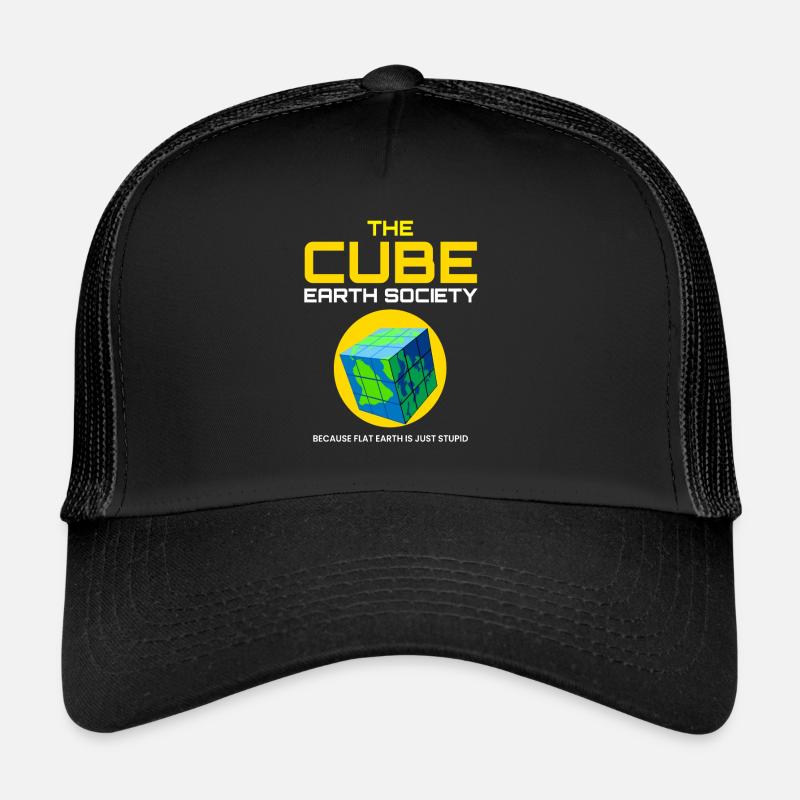 La Société cube de la Terre Planète Plate Casquette trucker 