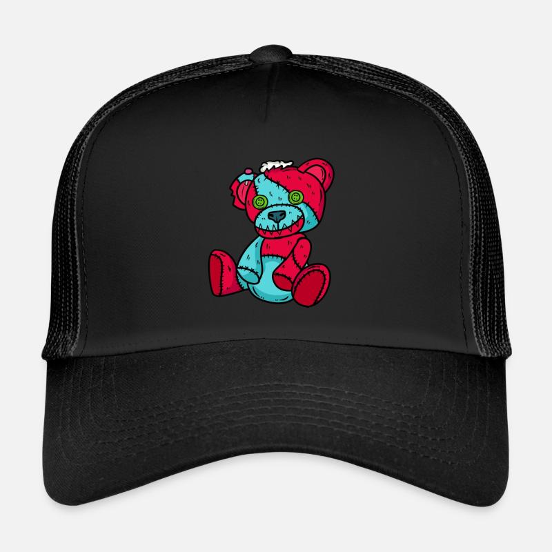 Horror Teddy Bear Halloween Trucker Cap