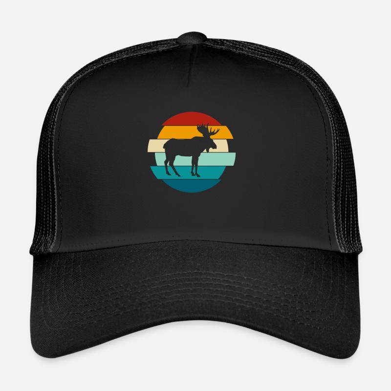 Retro Elch Vintage Elch Geschenk Trucker Cap