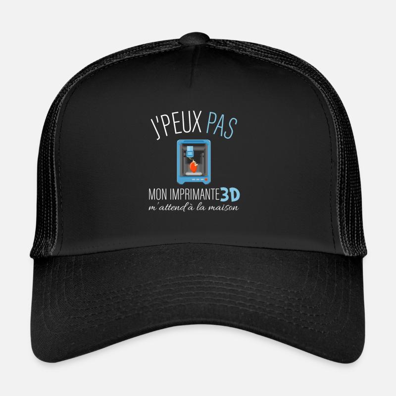 j'peux pas mon imprimante 3D m'attend Casquette trucker 