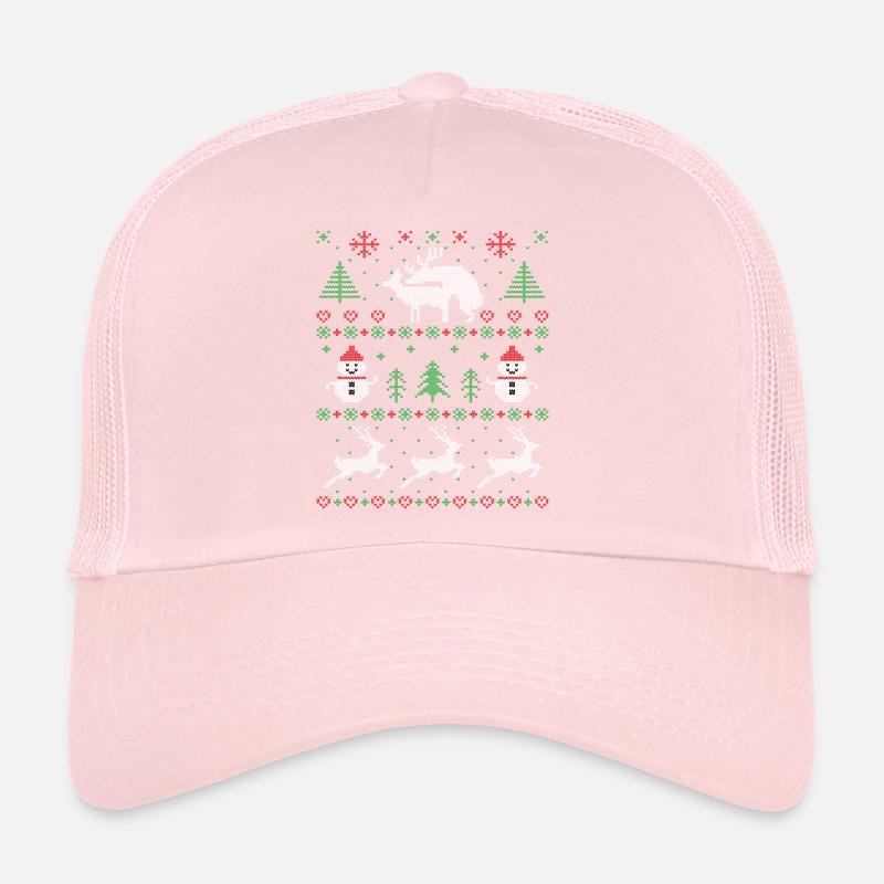 Joy Deer ugly christmas sweater Trucker Cap