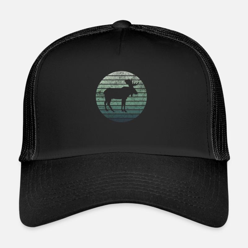 Elch Retro Vintage Style Geschenkidee Trucker Cap