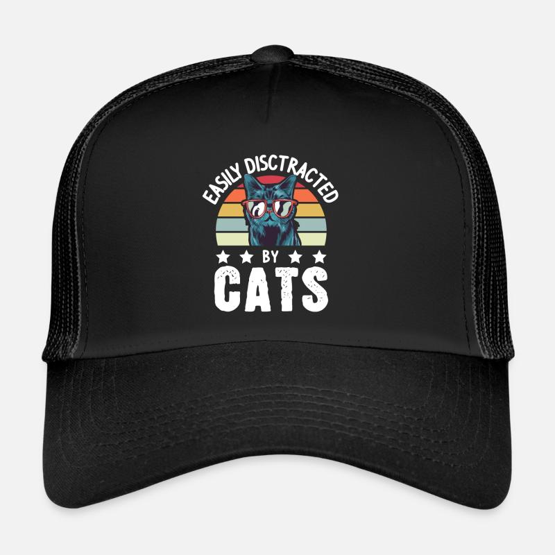 Chat Propriétaire de chat Chats Cadeau Casquette trucker 