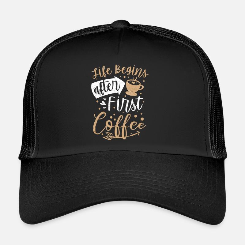 Coffee Tshirt Cafe Coffee Latte Espresso Trucker Cap